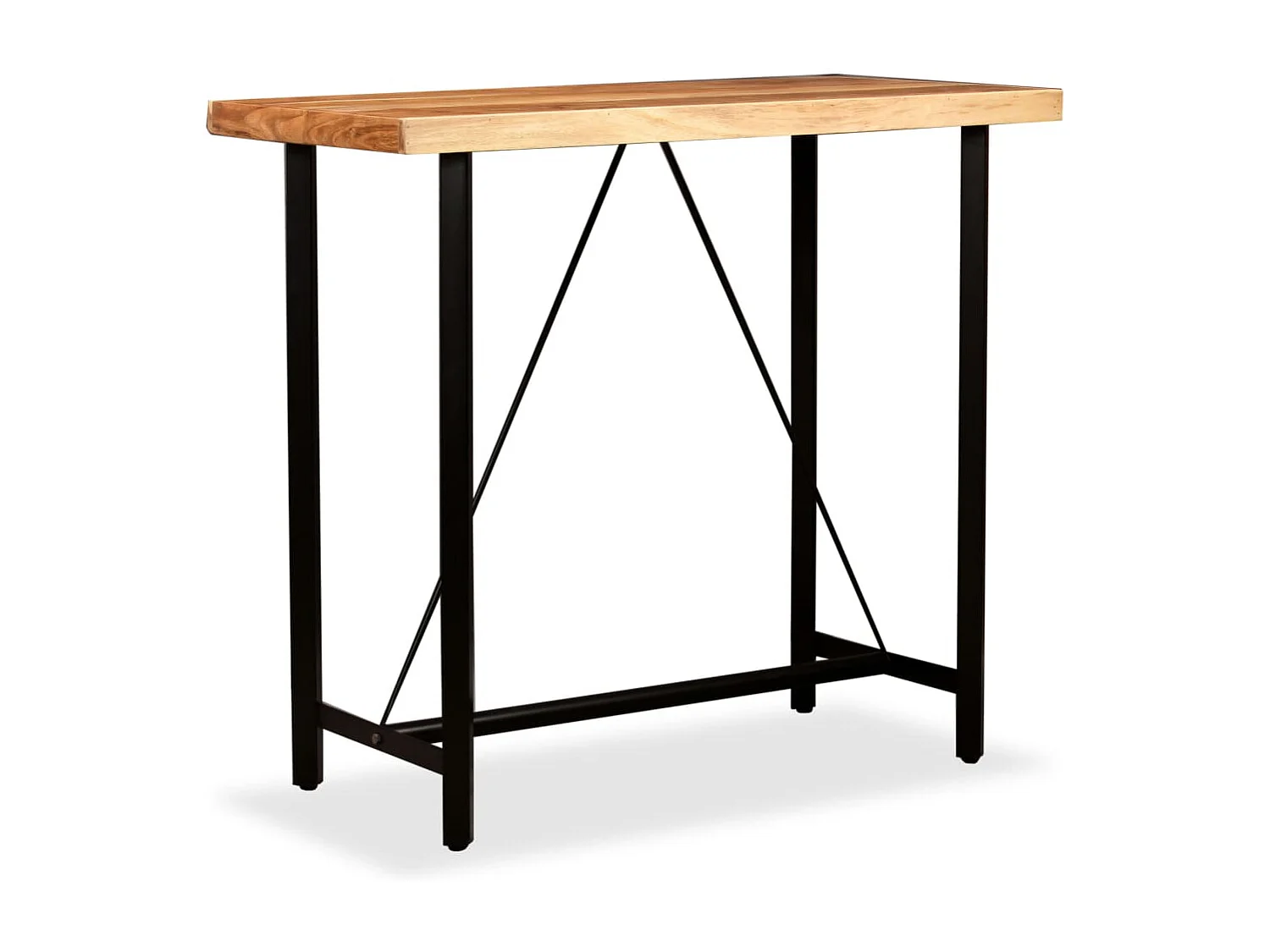 Table de bar Bois massif d'acacia 120x60x107 cm