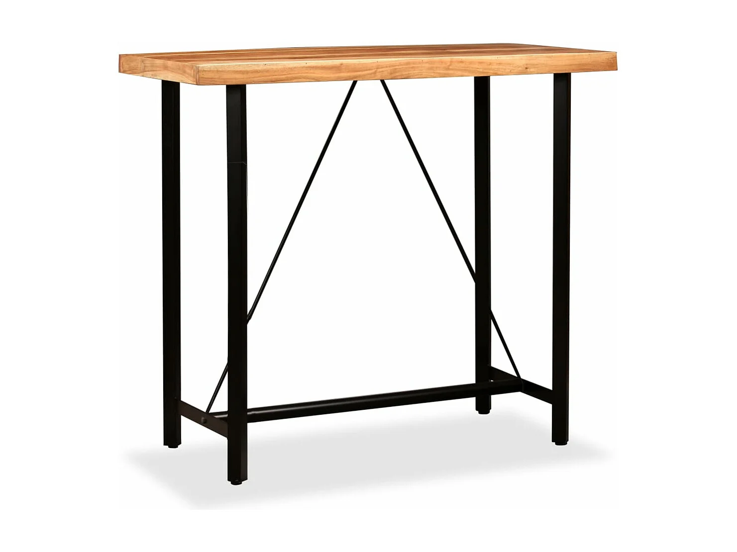 Table de bar Bois massif d'acacia 120x60x107 cm