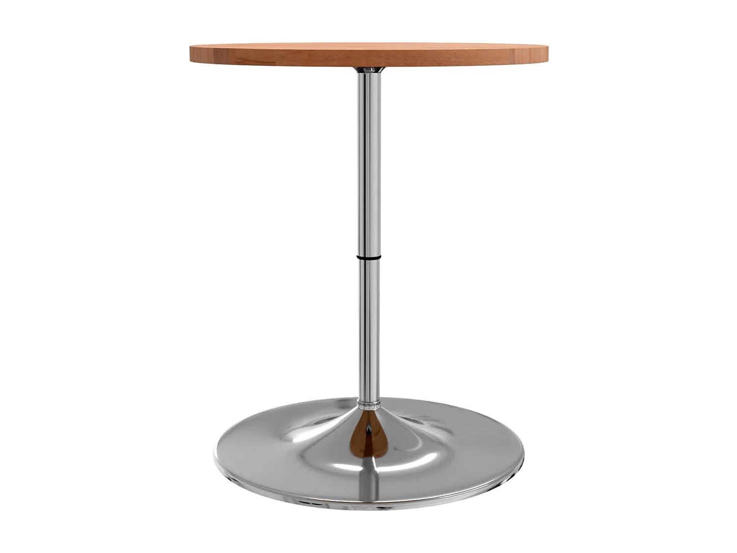 Mesa alta de madera maciza de haya Ø60x90,5 cm