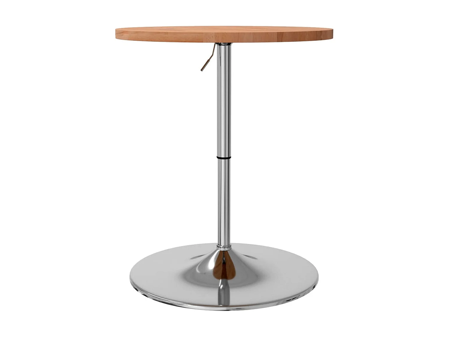 Mesa alta de madera maciza de haya Ø60x90,5 cm