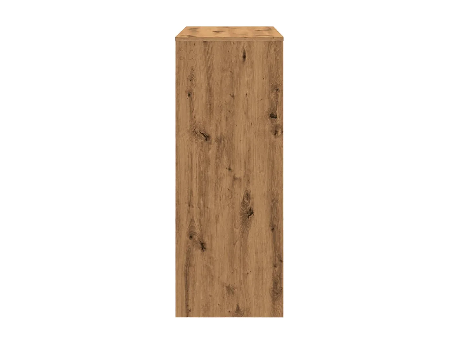 Table de bar avec étagères chêne artisanal bois d'ingénierie