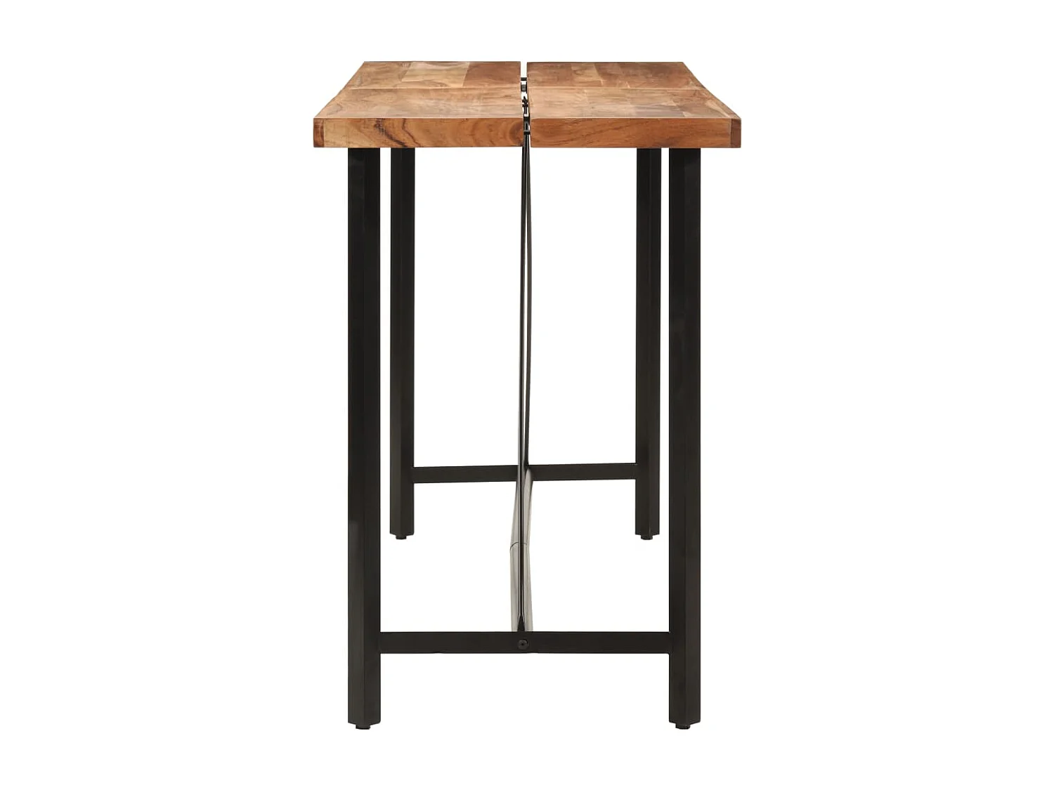 Mesa de bar 180x70x107 cm madeira de acácia maciça e ferro