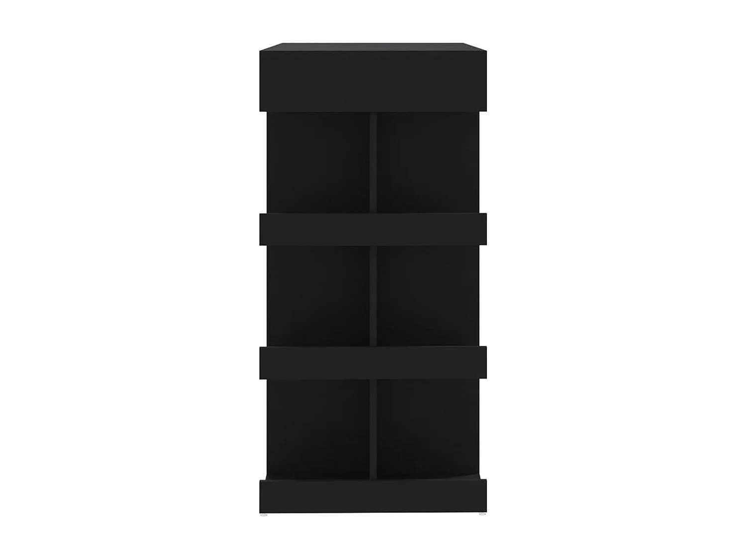 Table de bar étagère de rangement Noir 100x50x101,5 cm