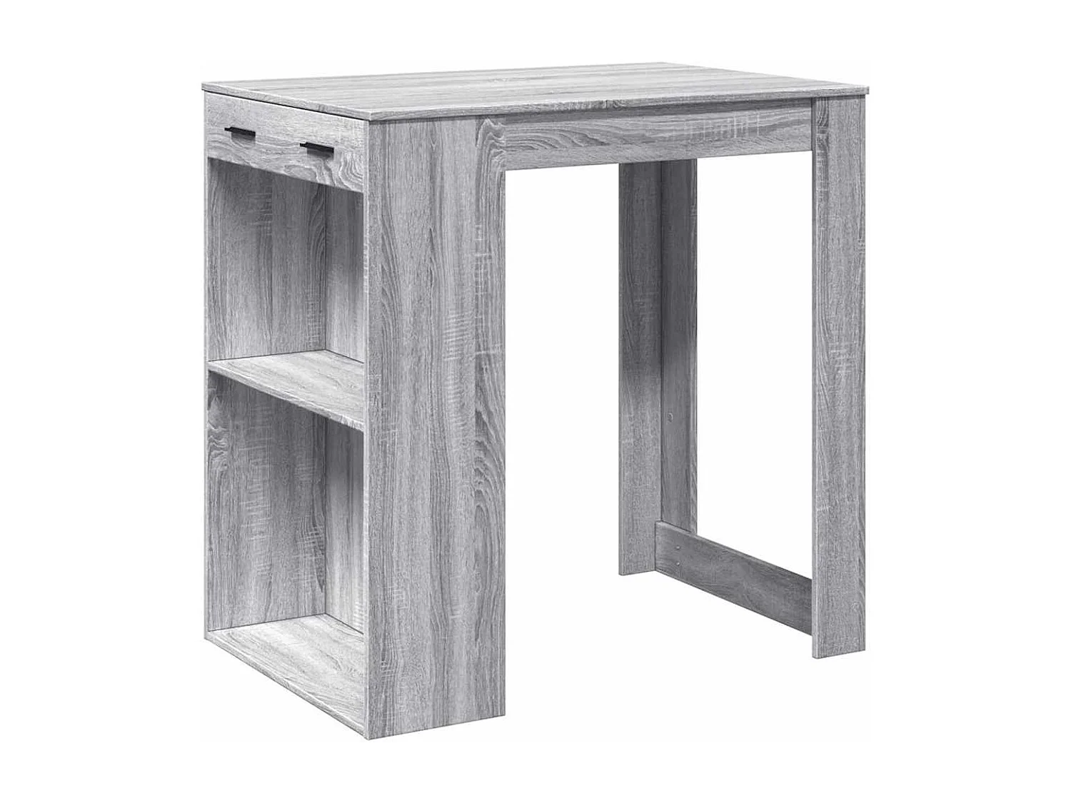 Table de bar sonoma gris 102x70x103,5 cm bois d'ingénierie