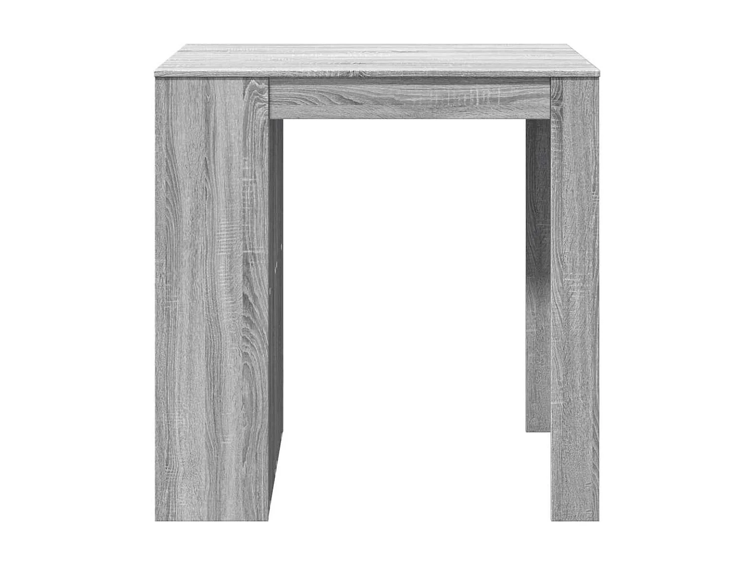 Table de bar sonoma gris 102x70x103,5 cm bois d'ingénierie