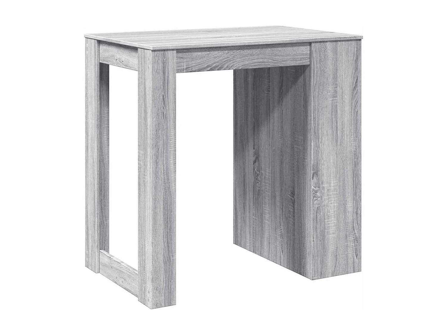 Table de bar sonoma gris 102x70x103,5 cm bois d'ingénierie