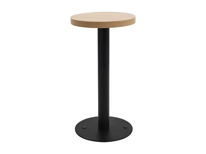 Mesa bistrô 40 cm MDF castanho-claro