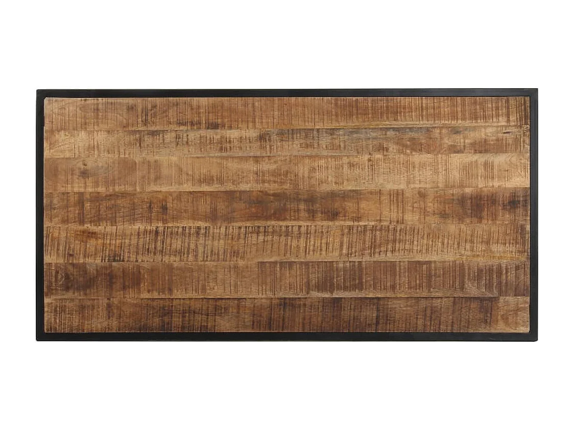 Table de salle à manger 120 cm Bois de manguier brut