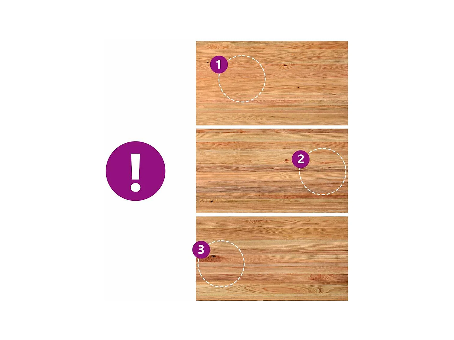 Table à manger marron clair bois de chêne massif rectangulaire