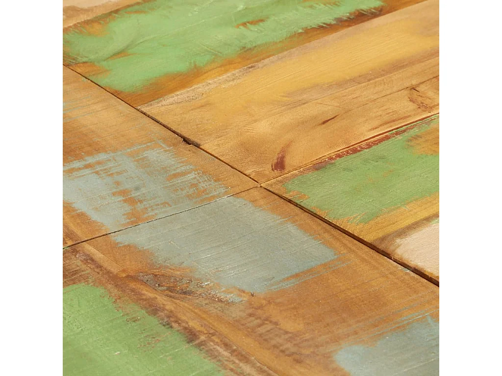 Table à manger ronde 175x75 cm Bois de récupération massif