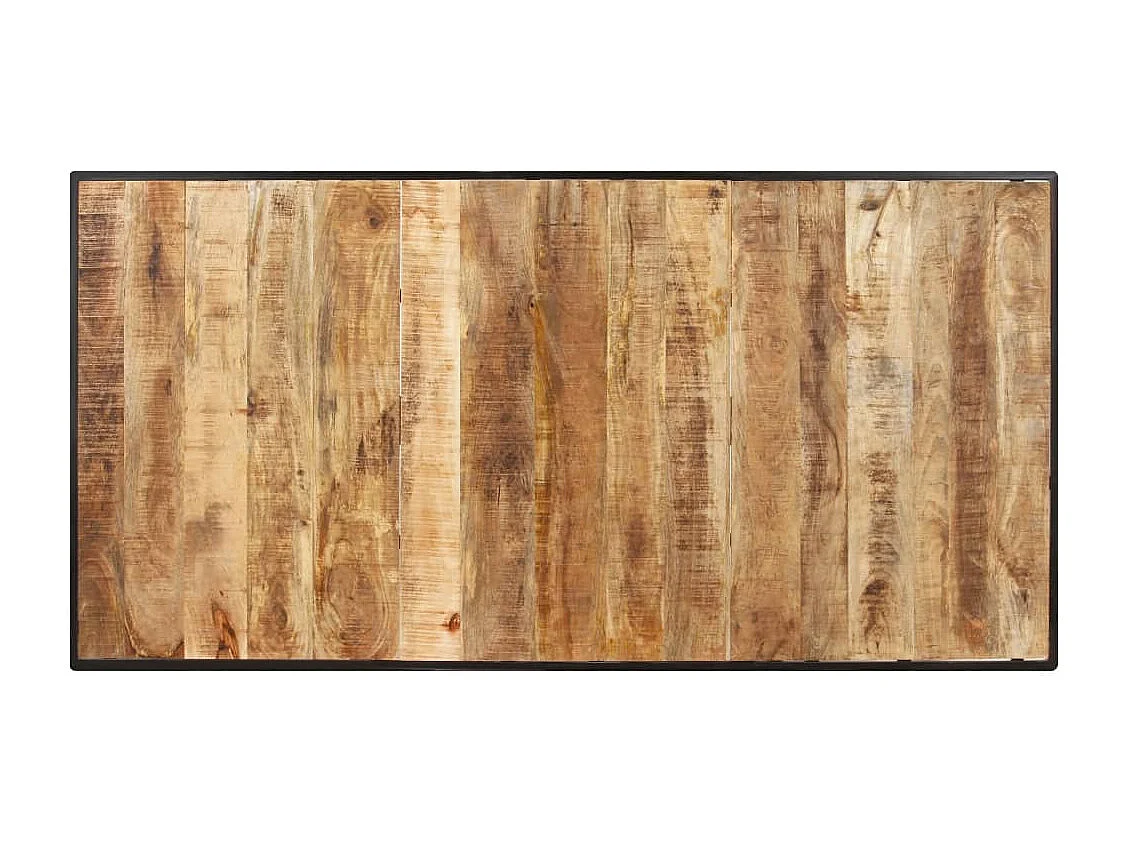 Mesa de comedor madera de mango rugosa 180 cm