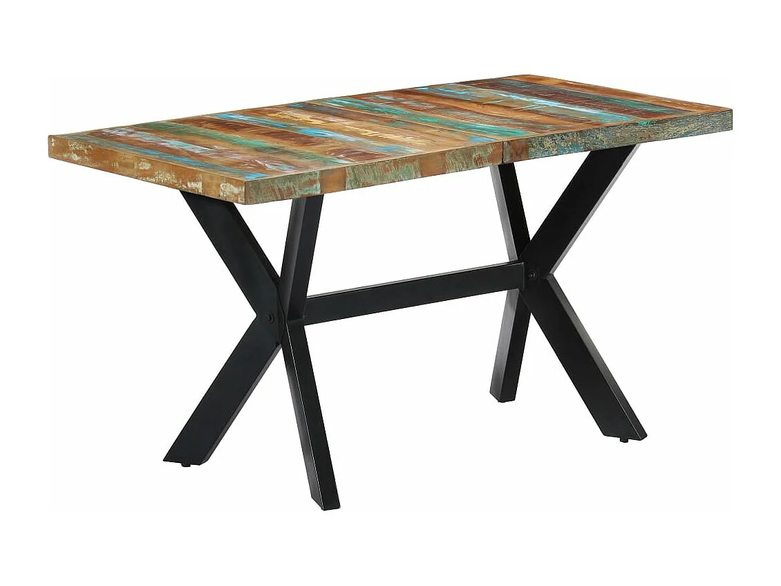 Table à manger 140x70x75 cm Bois de récupération massif