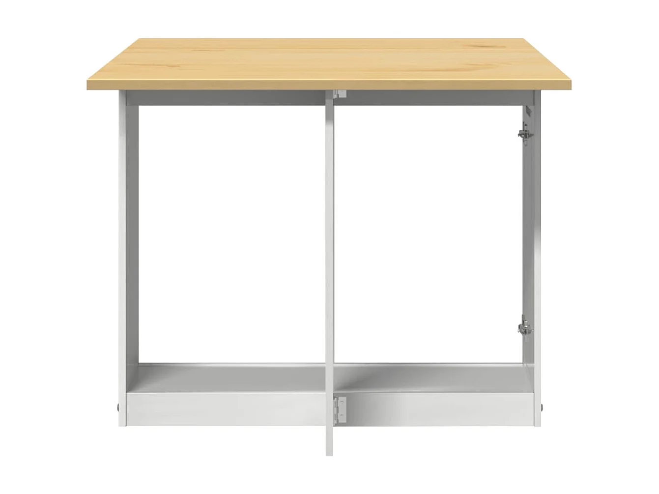 Table à manger papillon pliable Corona blanc bois de pin massif