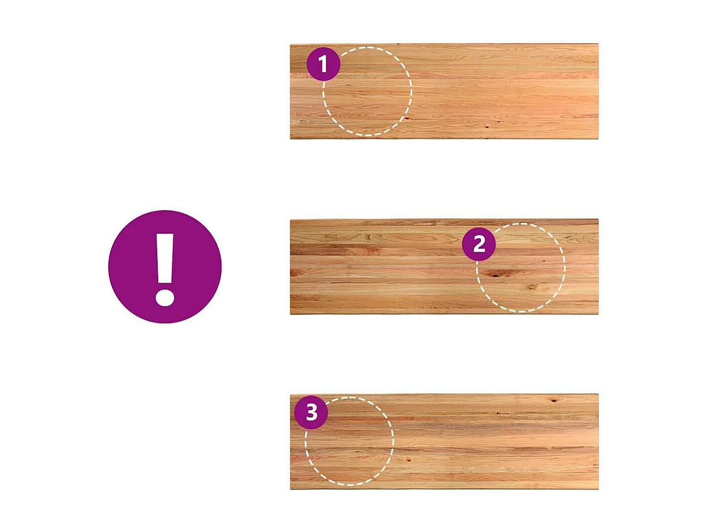 Table à manger marron clair bois de chêne massif rectangulaire