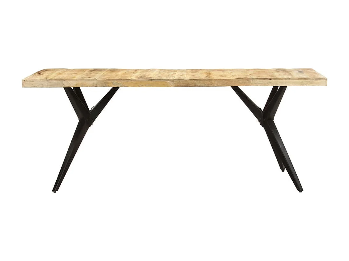 Mesa de jantar 200x90x76 cm madeira de mangueira áspera