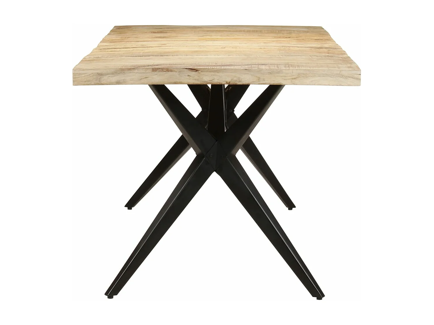 Mesa de jantar 200x90x76 cm madeira de mangueira áspera