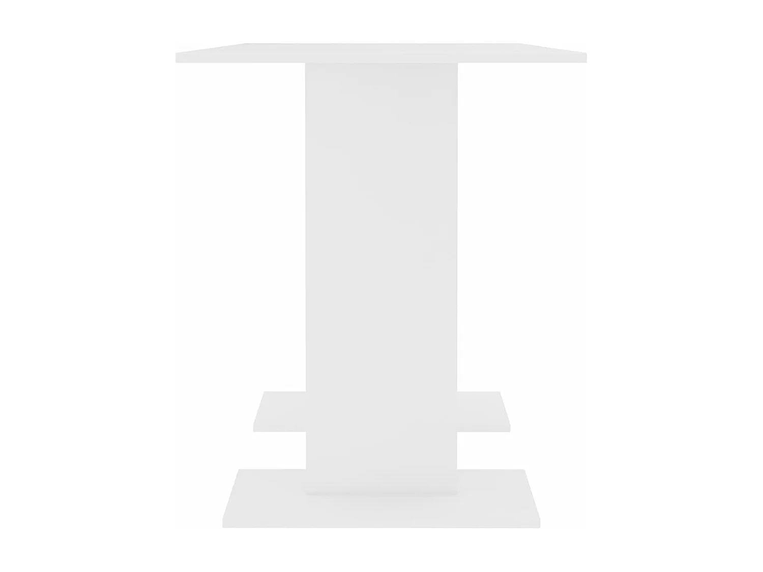 Table de salle à manger Blanc 110 x 60 x 75 cm Bois ingénierie