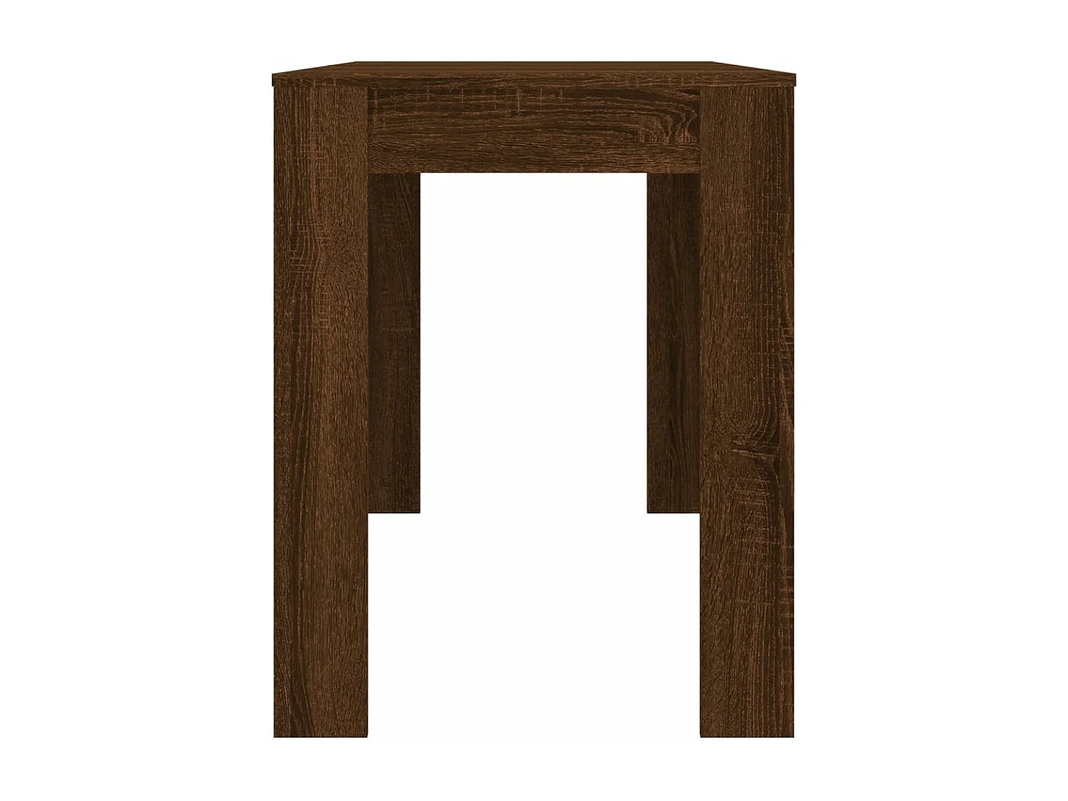 Table à manger Chêne marron 120x60x76 cm bois d'ingénierie