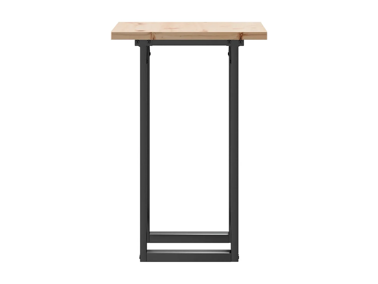 Mesa de jantar estrutura em O 50x50x75,5 cm pinho/ferro fundido