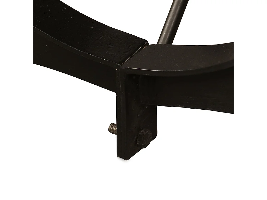 Mesa de salón comedor de madera maciza de mango rugosa 180 cm