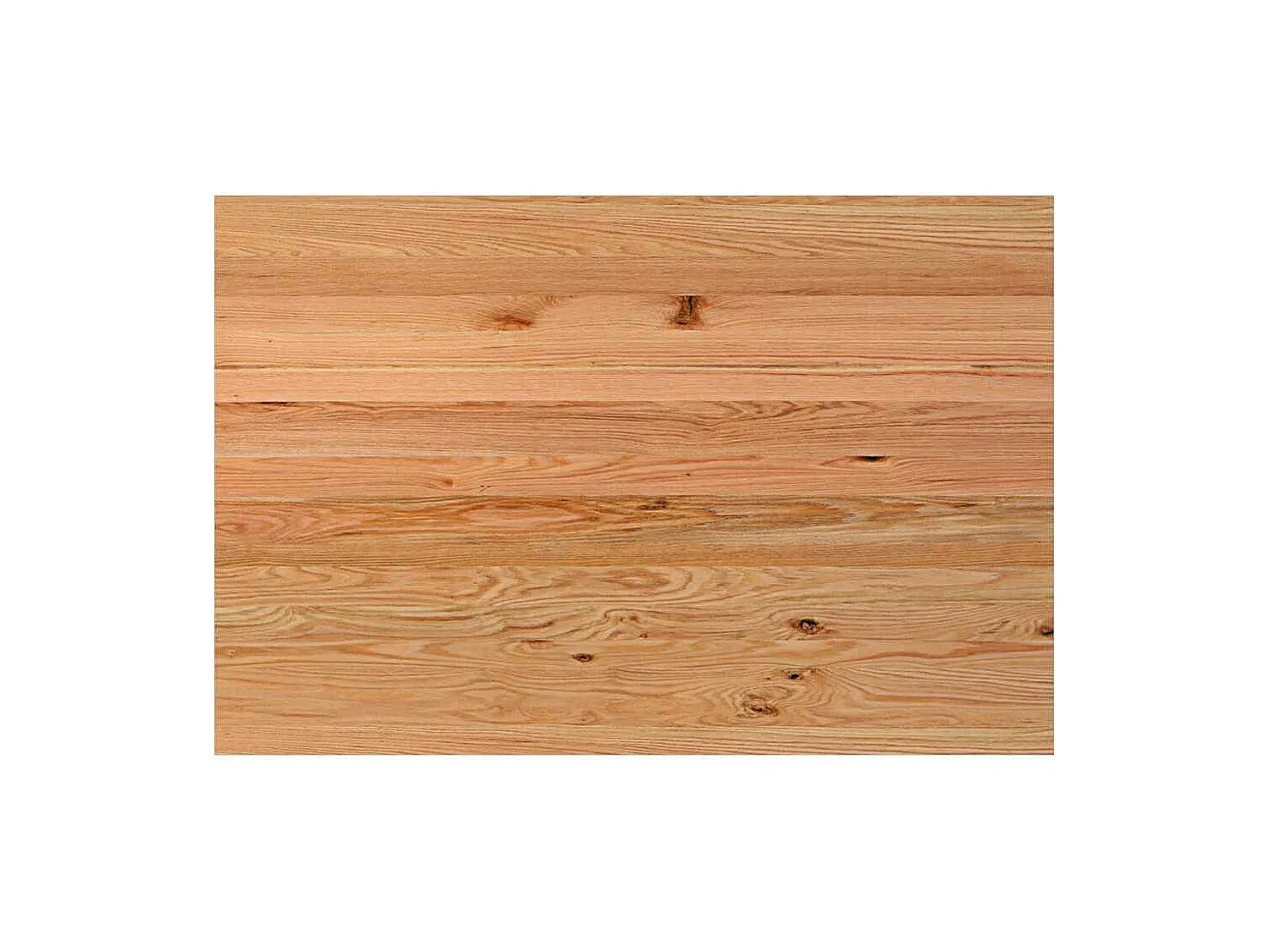 Table à manger marron clair bois de chêne massif rectangulaire