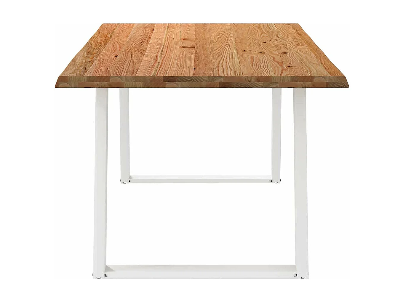 Table à manger marron clair 180x100x74 cm bois de chêne massif