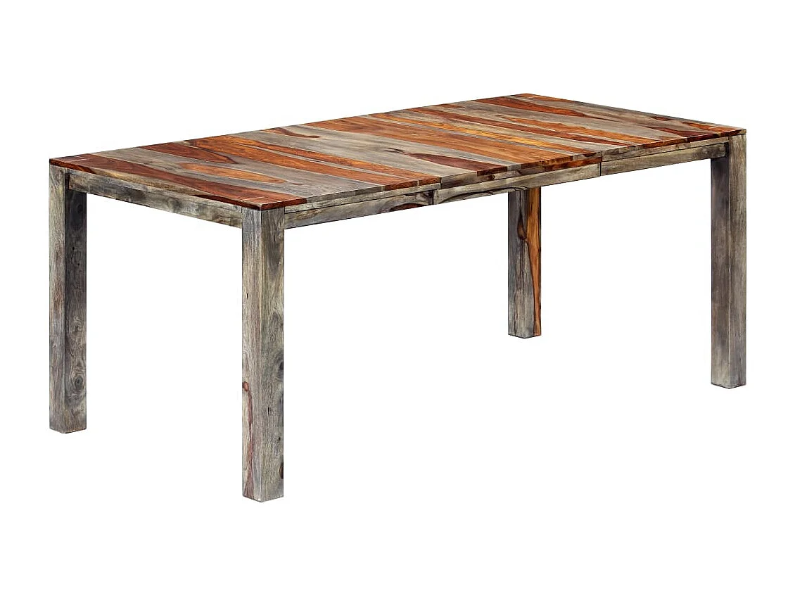 Table de salle à manger Gris 180x90x76 cm Bois solide