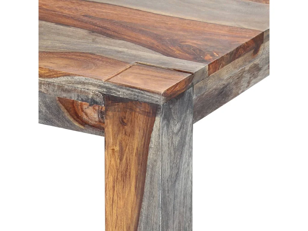 Table de salle à manger Gris 180x90x76 cm Bois solide