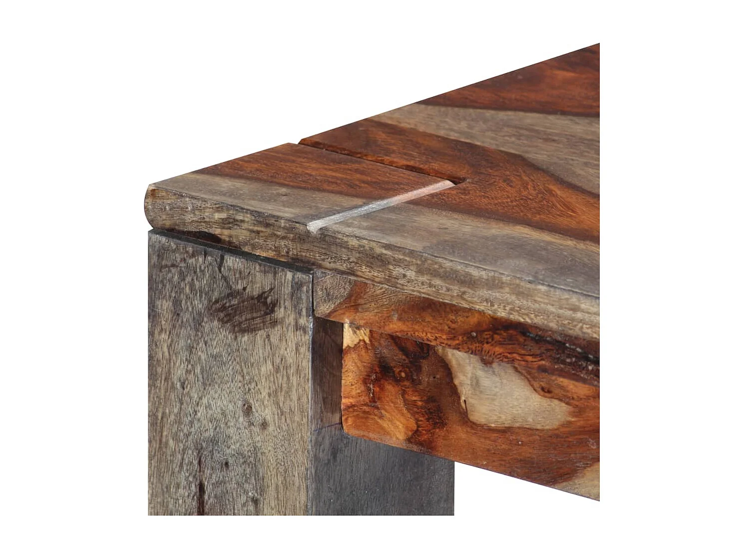 Table de salle à manger Gris 180x90x76 cm Bois solide