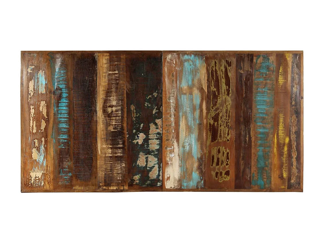 Table de salle à manger 160x80x75cm Bois de récupération massif