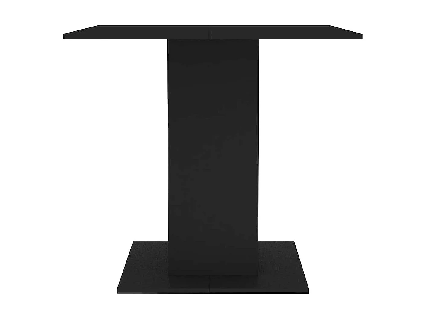 Eettafel 80x80x75 cm bewerkt hout zwart