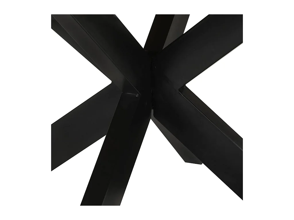 Eettafel Ø150x76 cm massief ruw mangohout