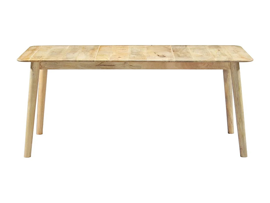 Mesa de comedor de madera maciza de mango 180x90x76 cm