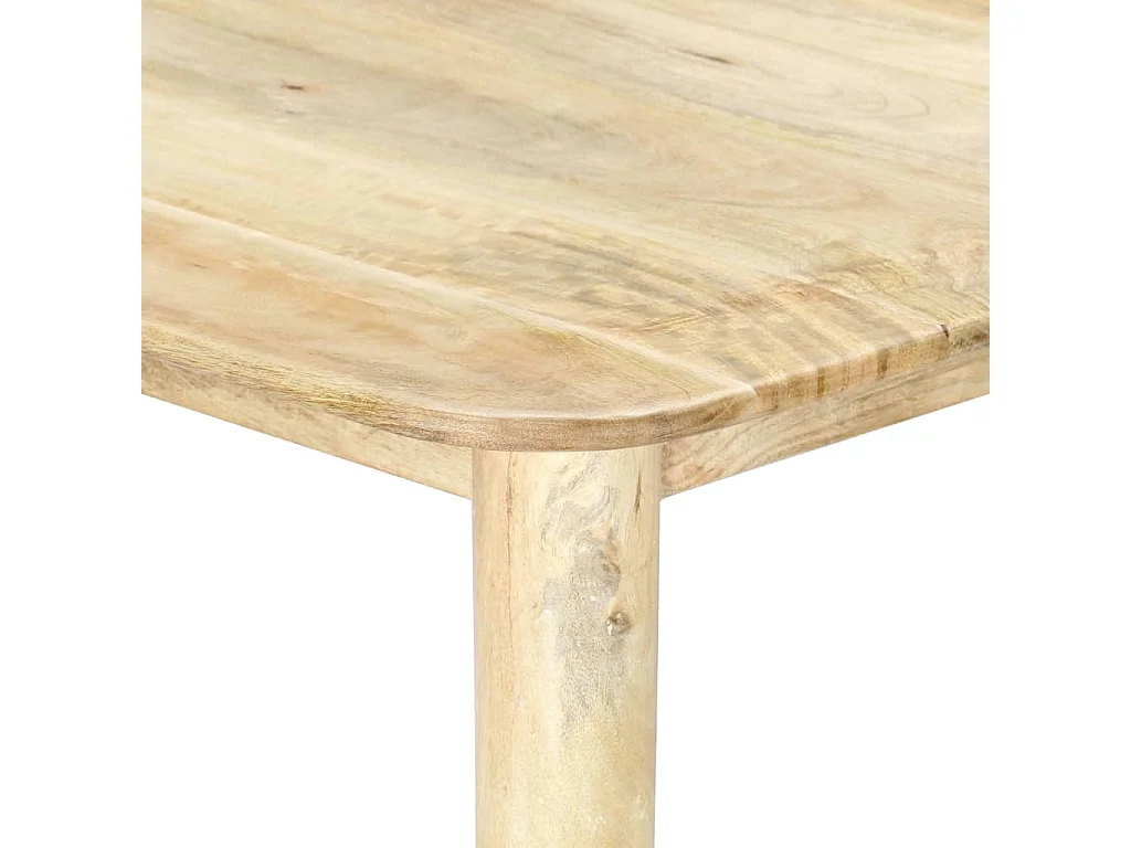 Mesa de comedor de madera maciza de mango 180x90x76 cm