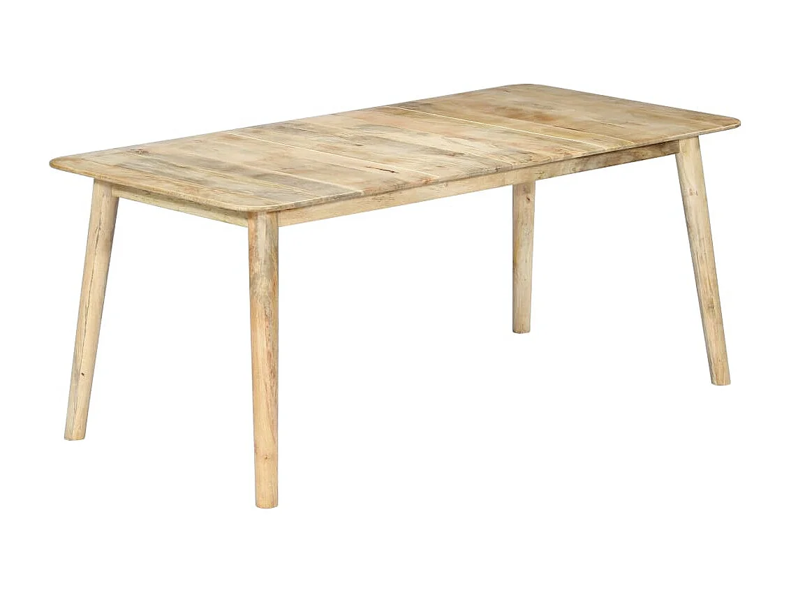 Mesa de comedor de madera maciza de mango 180x90x76 cm