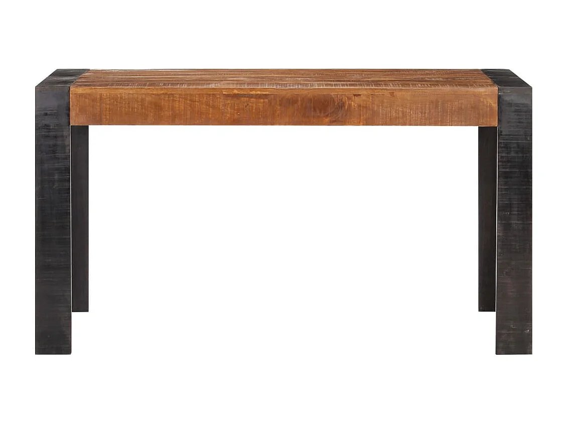 Table de salle à manger 140x70x76 cm Bois de manguier brut