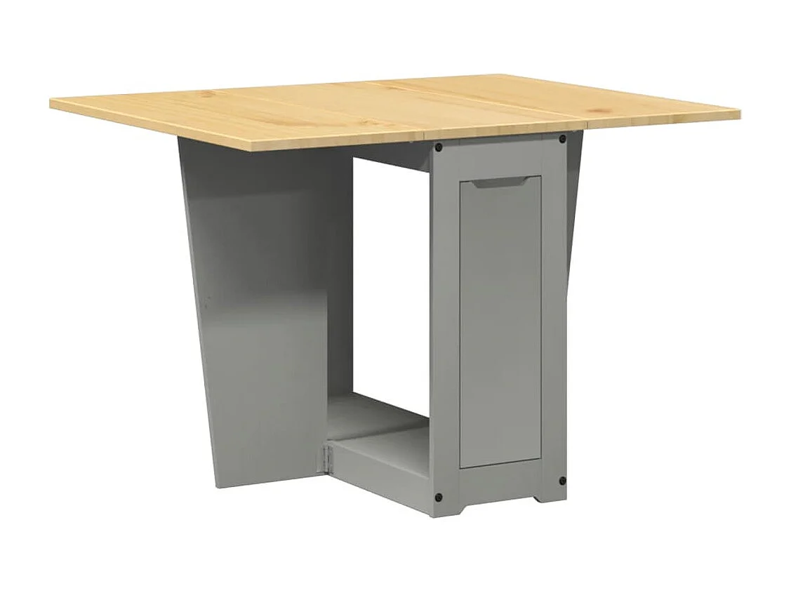 Eettafel Corona inklapbaar massief grenenhout grijs