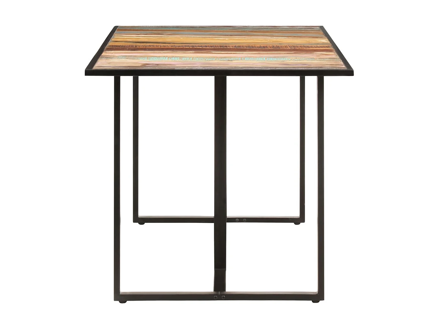 Mesa de jantar 160 cm madeira recuperada maciça