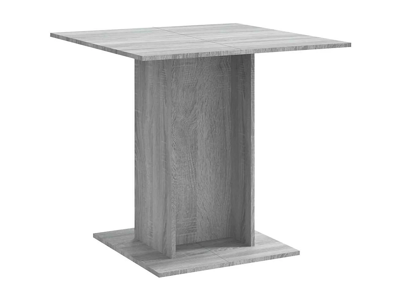 Table à manger Sonoma gris 80x80x75 cm Bois d'ingénierie
