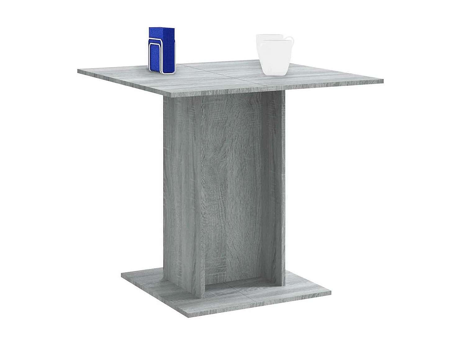 Table à manger Sonoma gris 80x80x75 cm Bois d'ingénierie