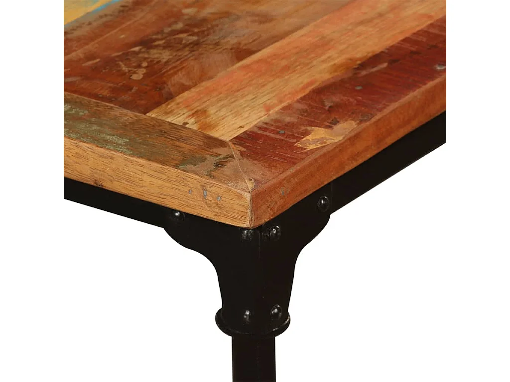 Mesa de jantar madeira reciclada maciça 180 cm