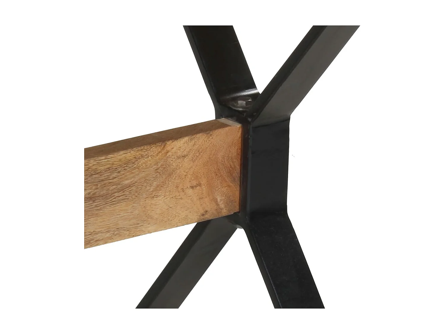 Mesa de comedor madera de mango rugosa 140x70x76 cm