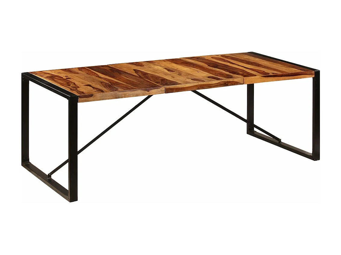 Table de salle à manger 220x100x75 cm Bois solide de Sesham