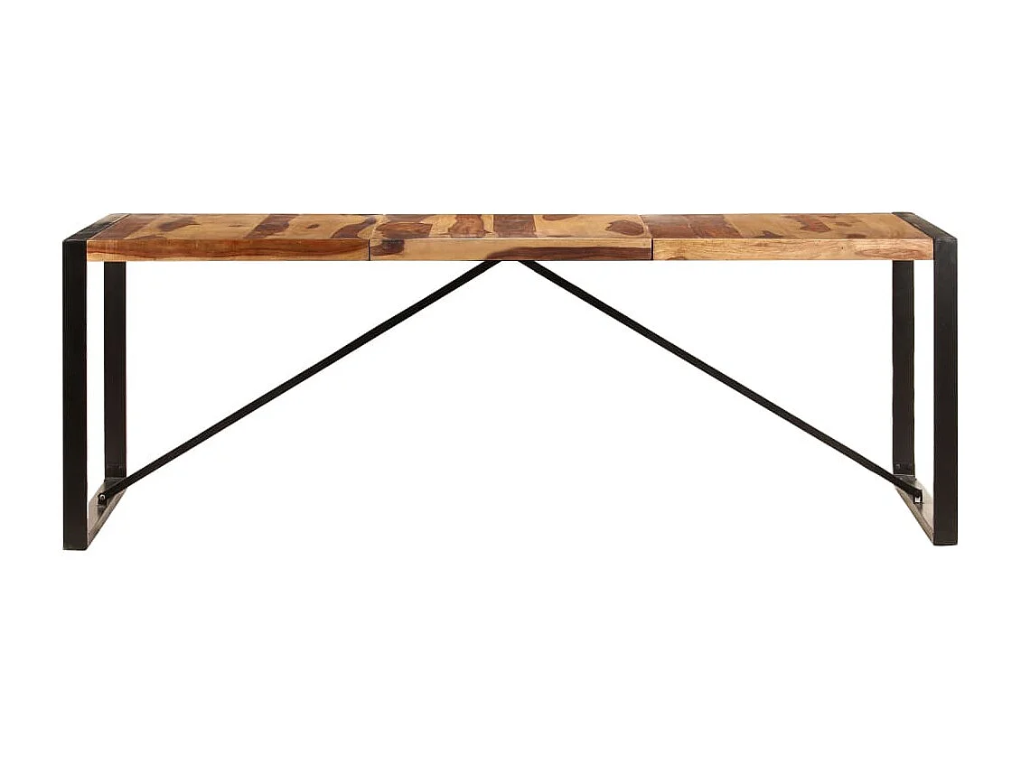 Table de salle à manger 220x100x75 cm Bois solide de Sesham
