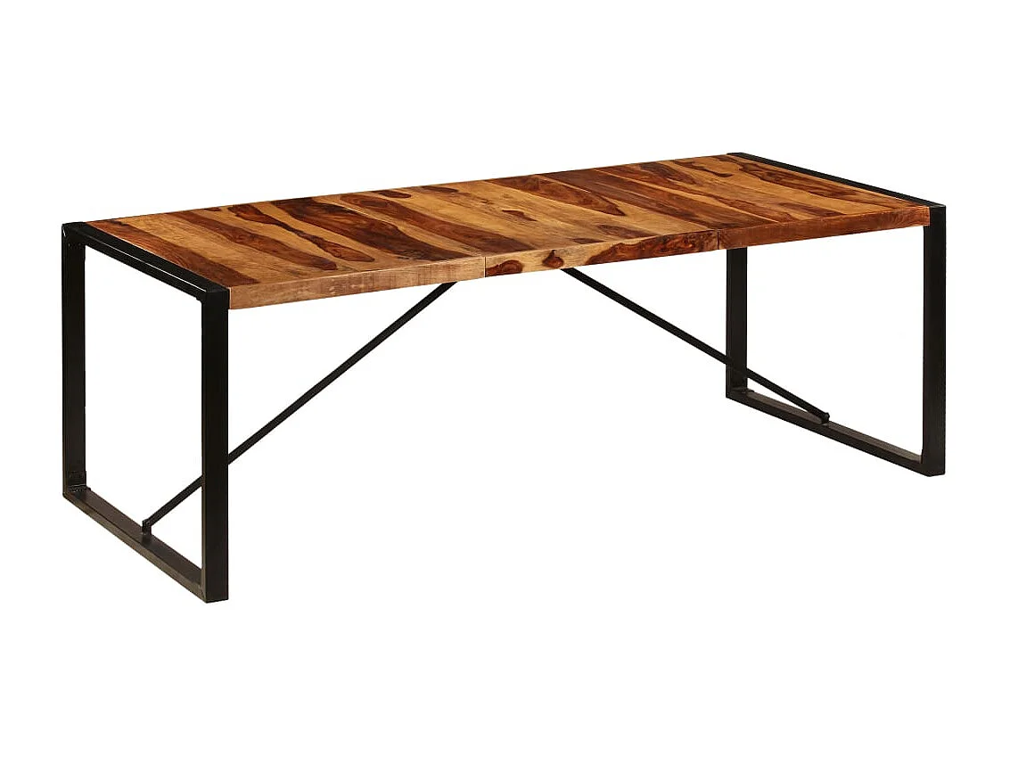 Table de salle à manger 220x100x75 cm Bois solide de Sesham