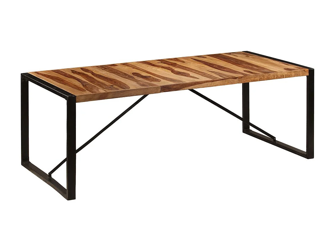 Table de salle à manger 220x100x75 cm Bois solide de Sesham