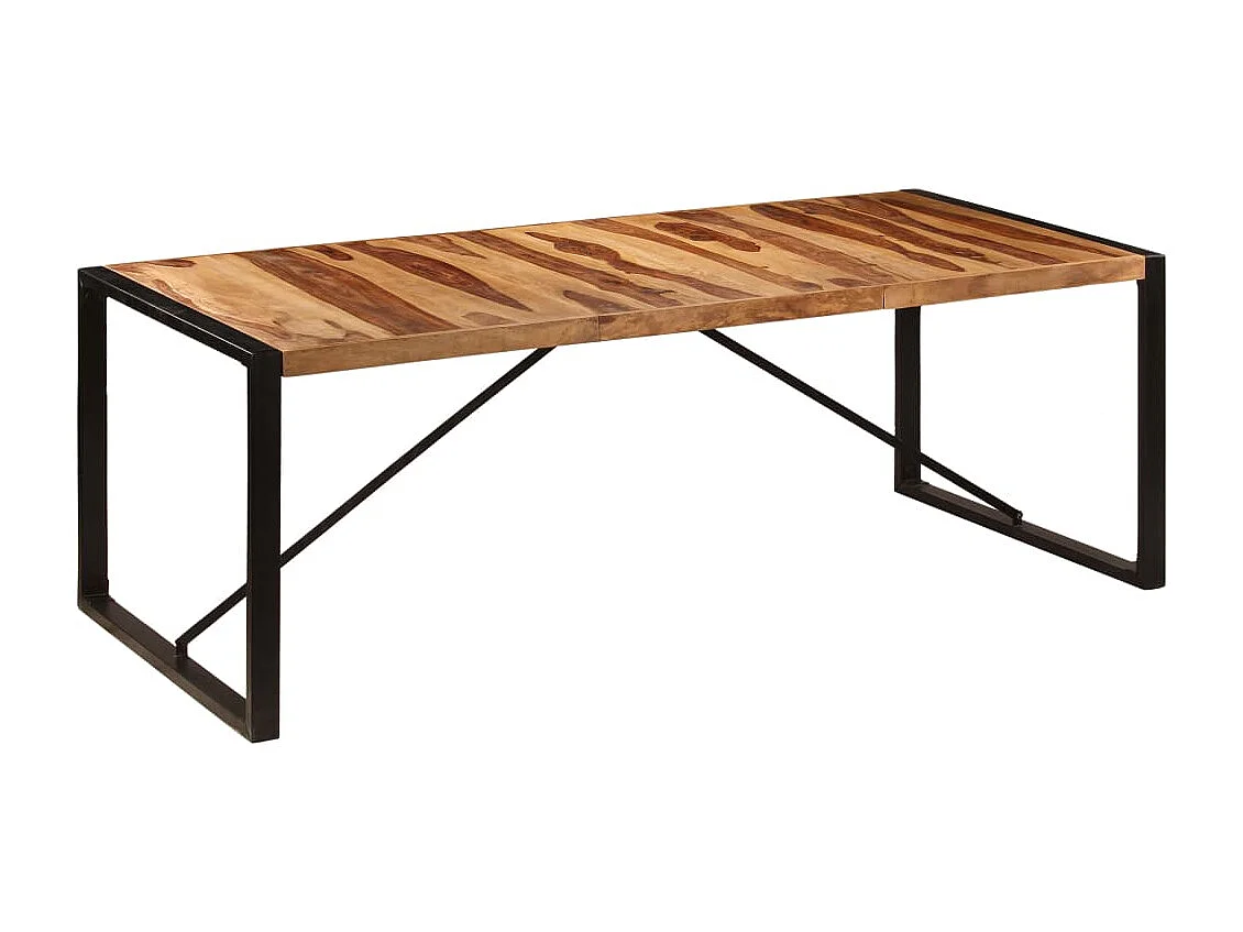 Table de salle à manger 220x100x75 cm Bois solide de Sesham