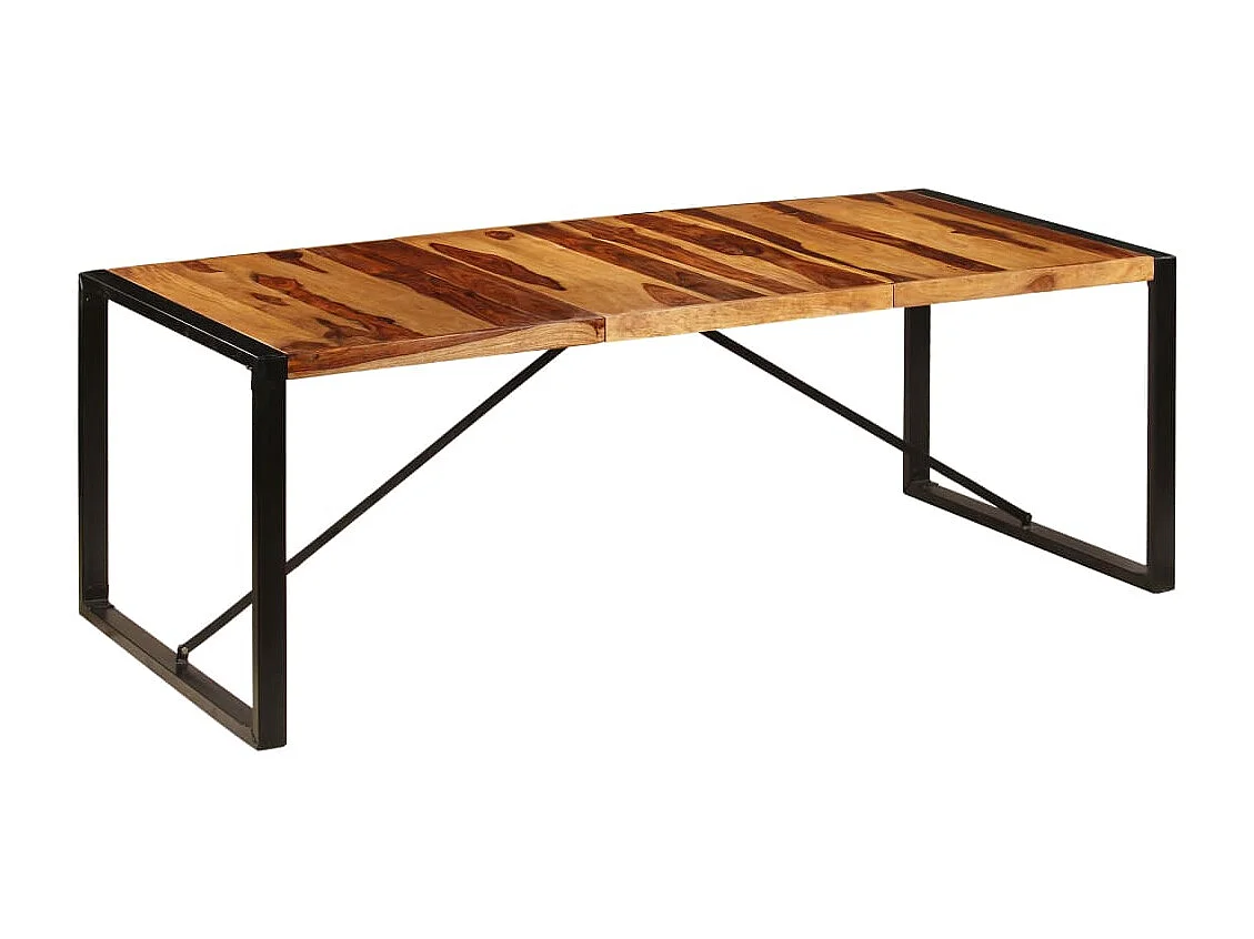 Table de salle à manger 220x100x75 cm Bois solide de Sesham