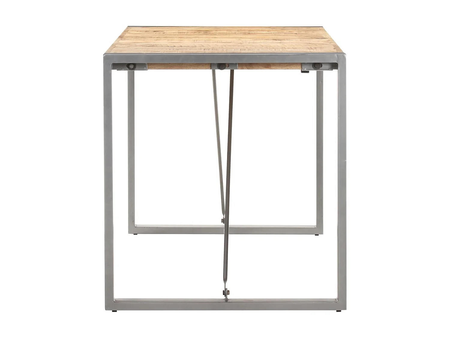 Table à manger 140x70x75 cm Bois de manguier massif brut