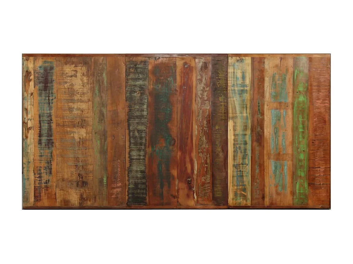 Table de salle à manger Bois massif recyclé Acier 180 cm